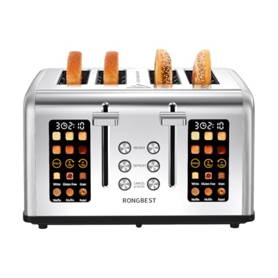 Toaster 4 Slice - 4-Slice Touch Screen Toaster with Digital