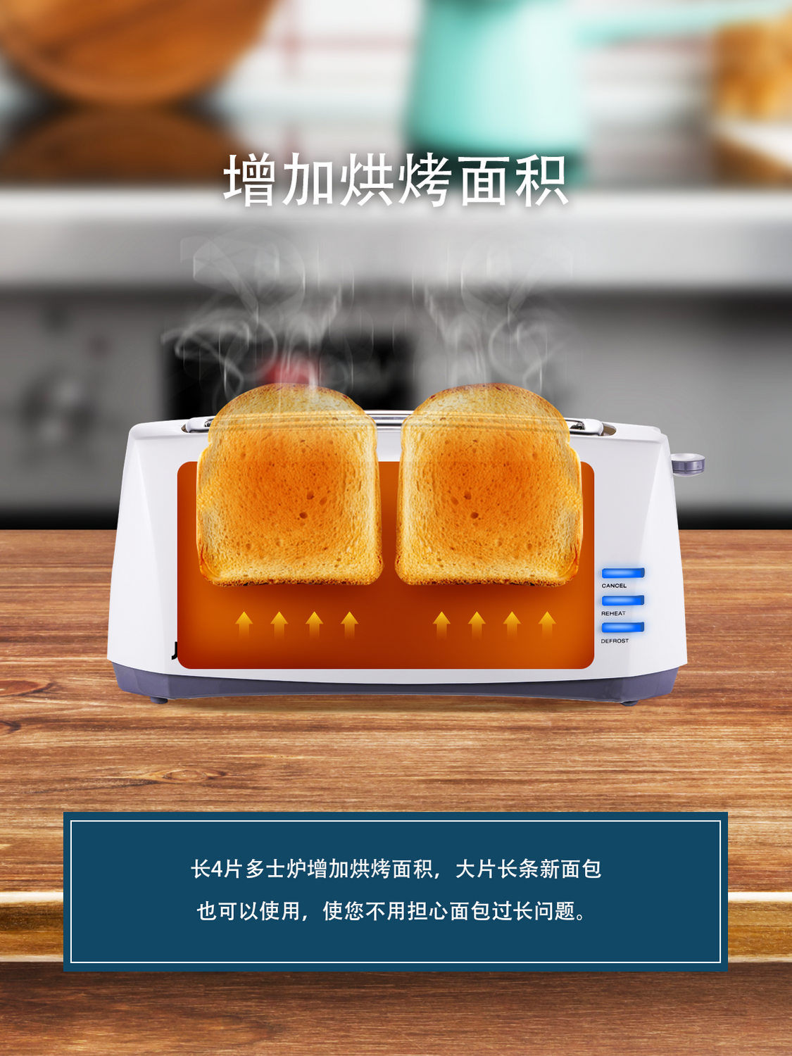 Multi functional 4 Slice Long  - Toaster 4 Slice ulasan dan harga