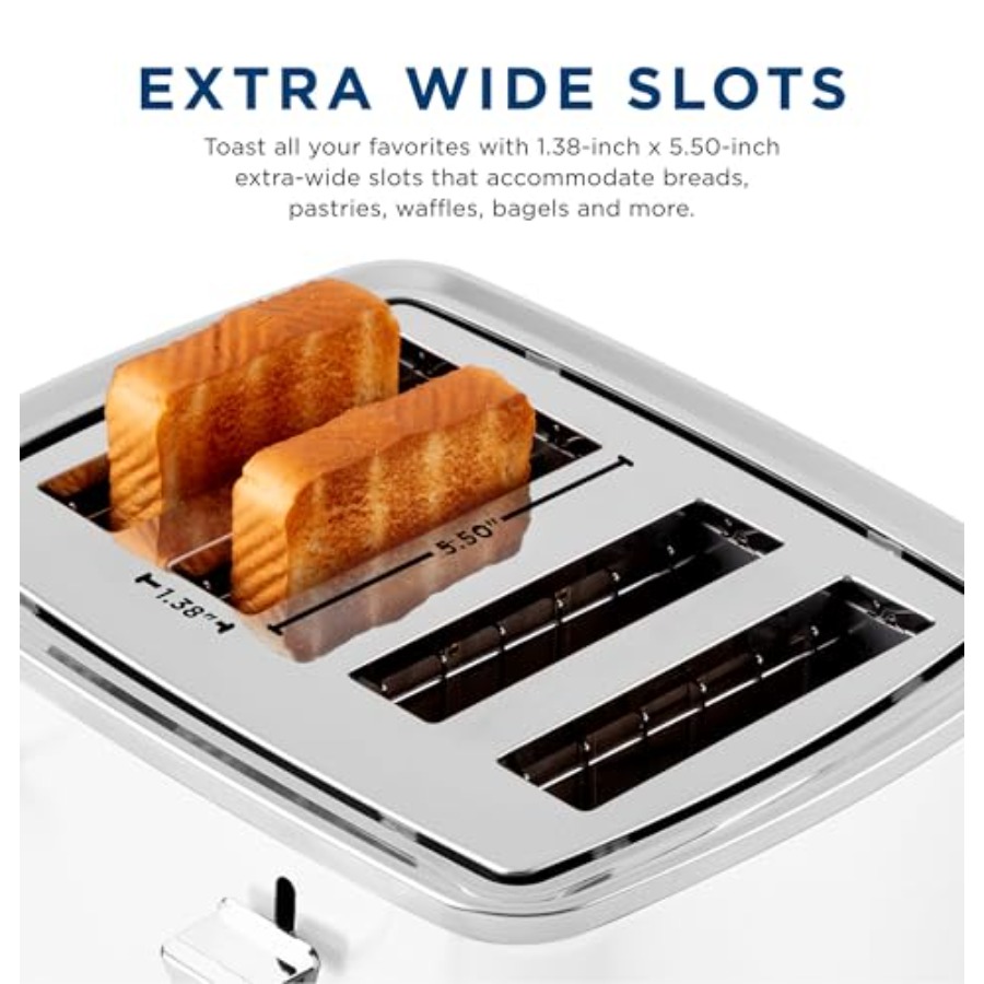 4 Slice Toaster with Extra Wid - Toaster 4 Slice ulasan dan harga