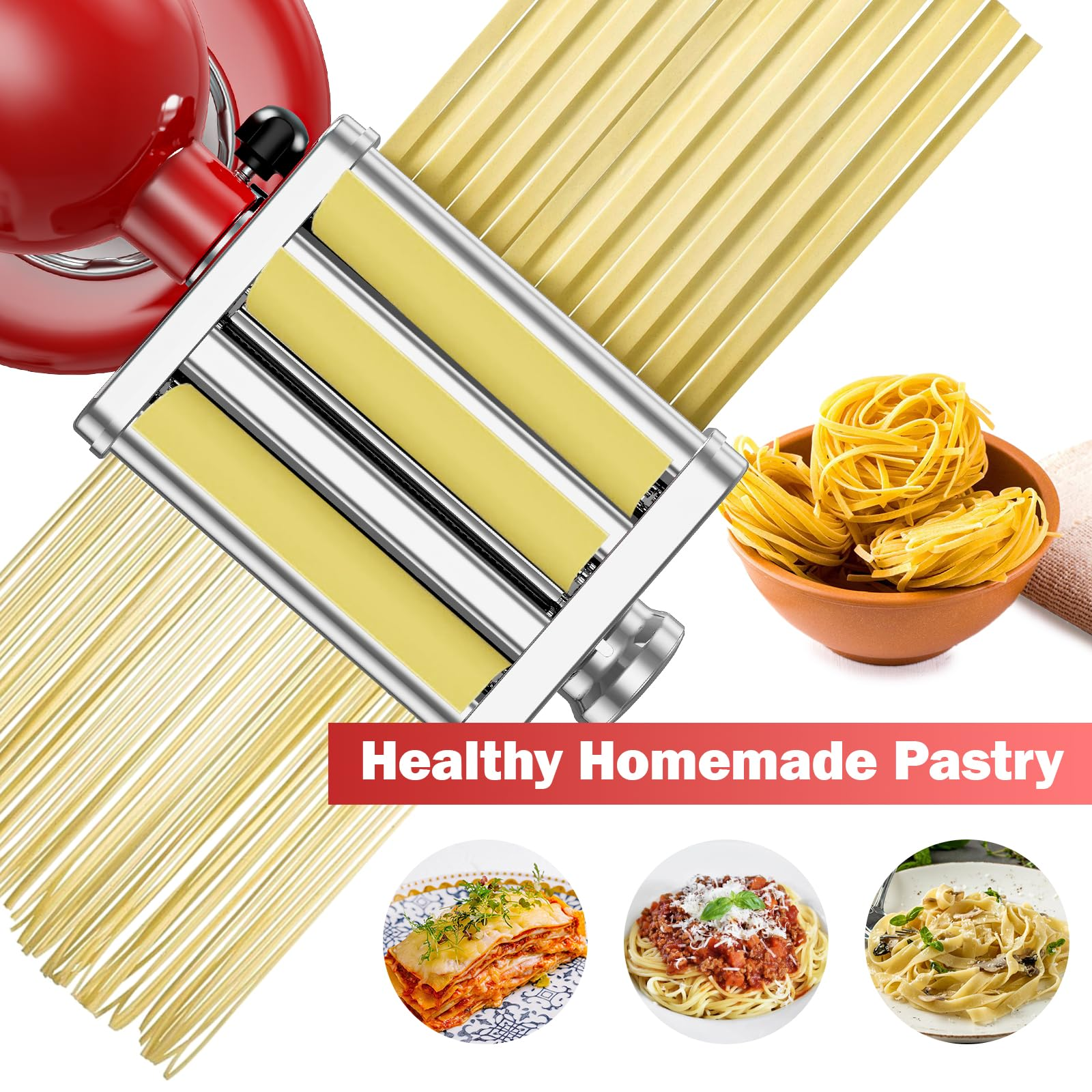 Gvode 3 in 1 Pasta Attachment  - Pasta Machine Electric ulasan dan harga